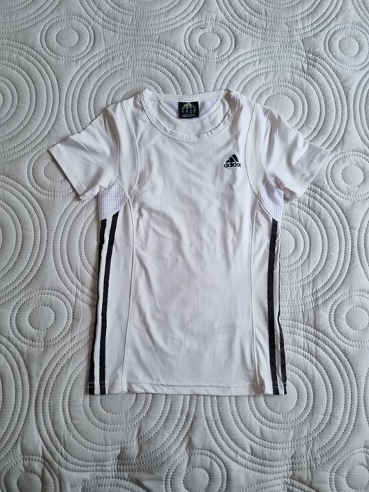 Biała sportowa koszulka, bluzka, T-shirt Adidas, rozmiar S