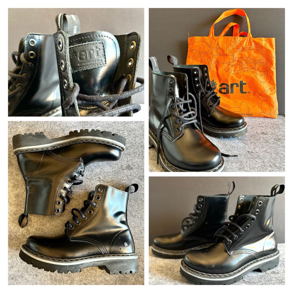 Botas de Pele Pretas (portes incluídos)