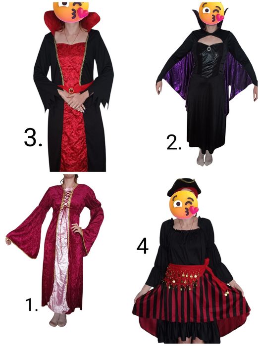 Жіночі сукні на Хеллоуїн, чародійка, Малифисента, пиратка