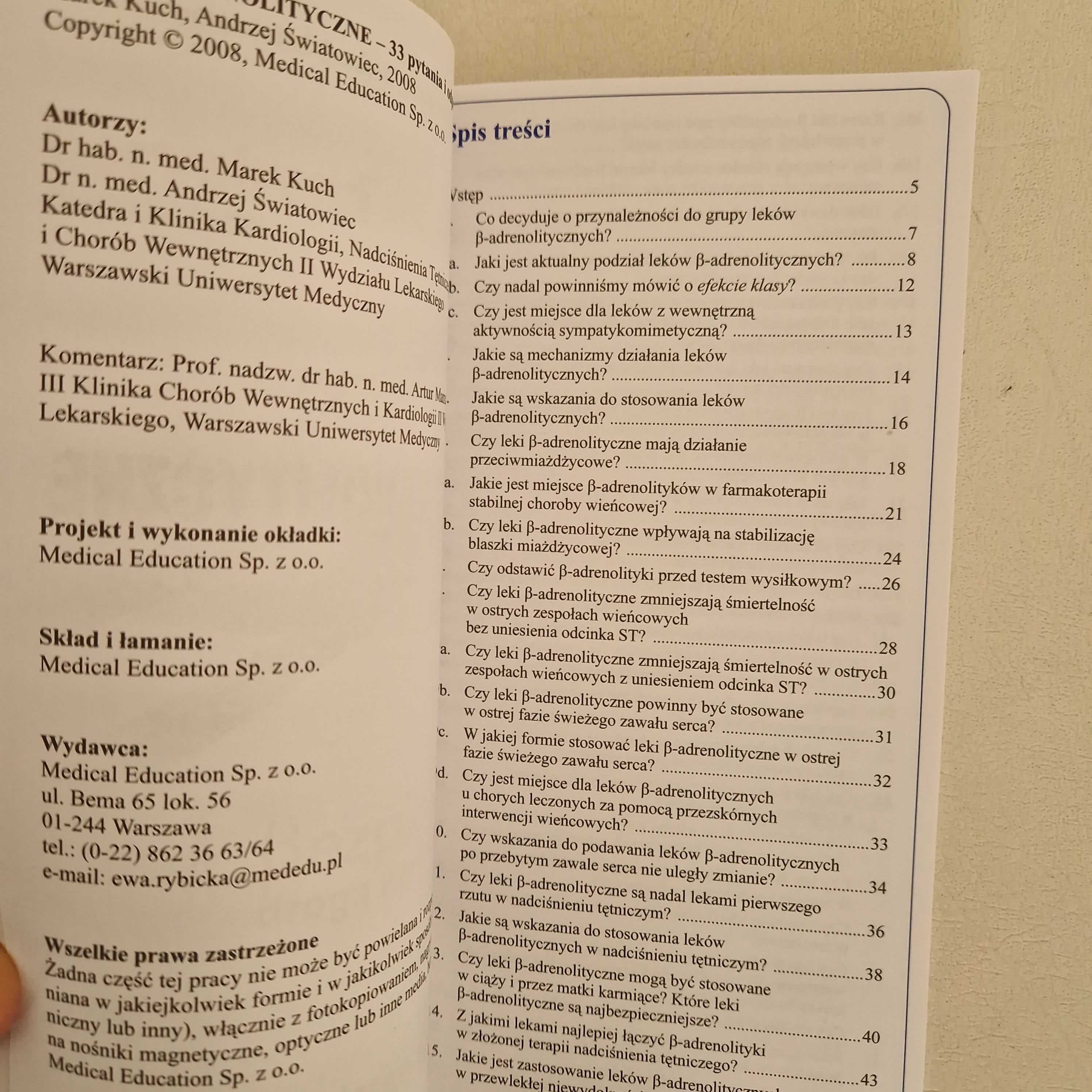 Leki betaadrenolityczne