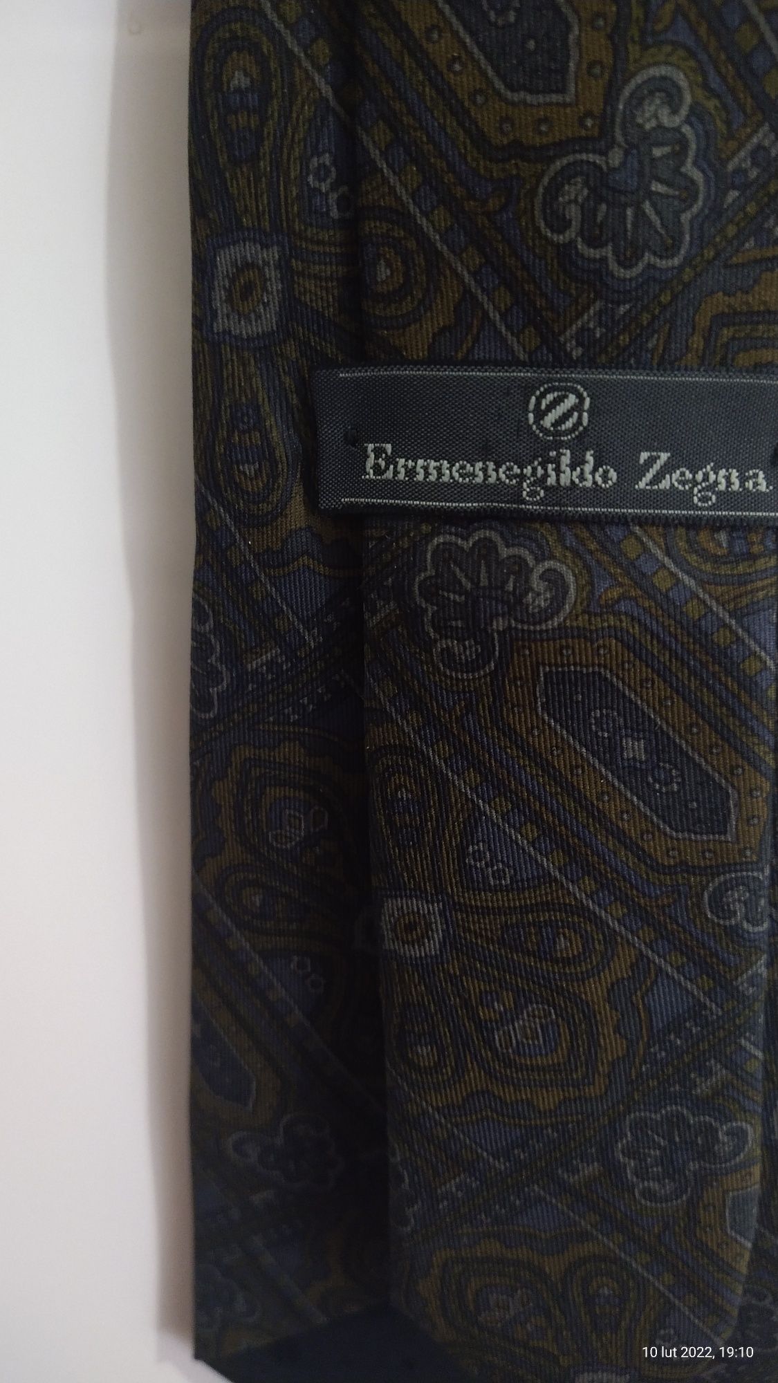 Krawat włoskiej firmy Ermenegildo Zegna