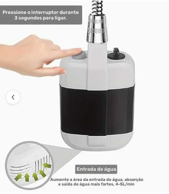 Chuveiro portátil para acampar, viagem