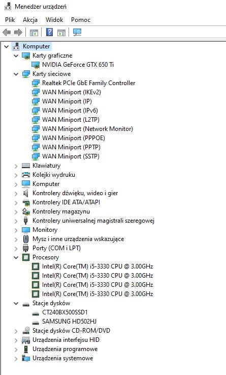 PC Komputer stacjonarny Intel Core i5, Monitor 22, mysz i klawiatura