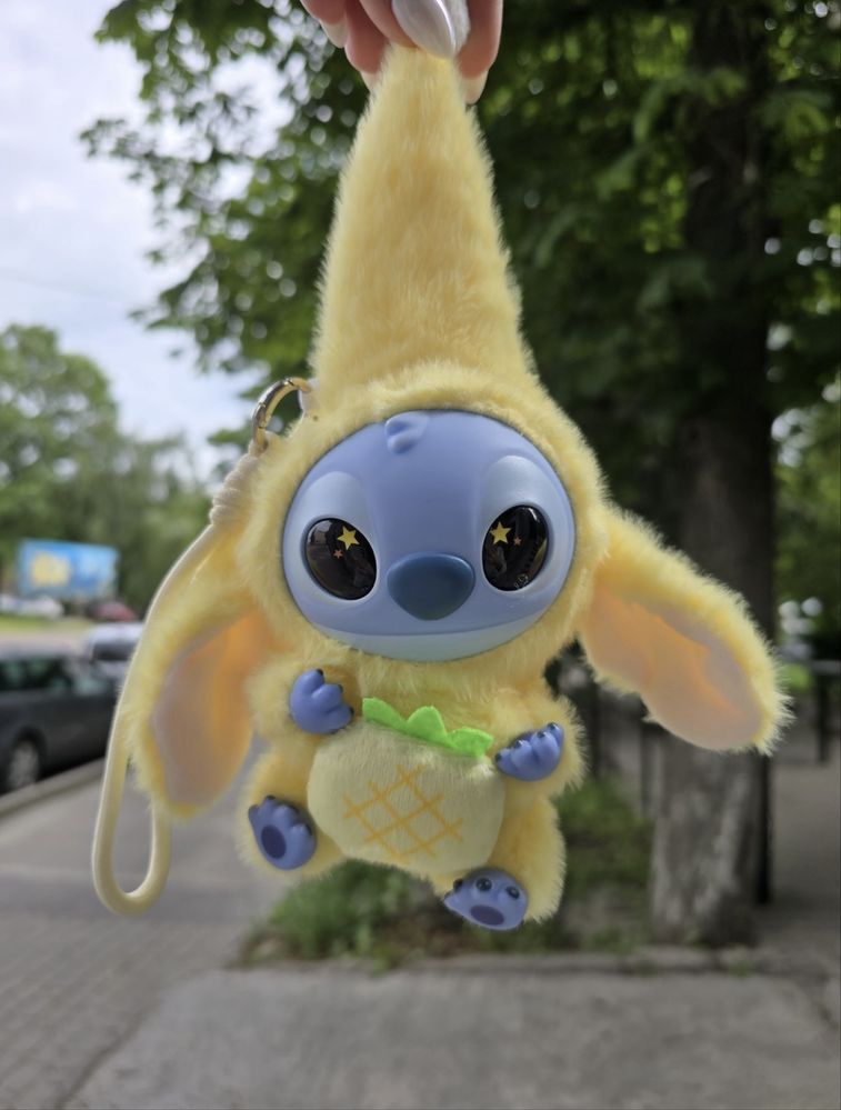 Мягкая игрушка-брелок Стич Labubu 17см бокс Stitch Pop Mart
