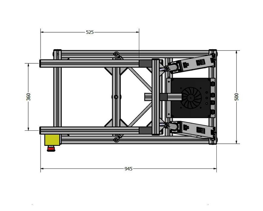 Symulator rajdowy 2DOF - ruchomy fotel, platforma