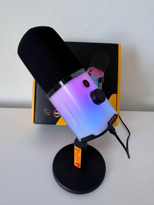 Мікрофон Maono PD100X RGB геймерський стрімів та подкастів fifine xlr