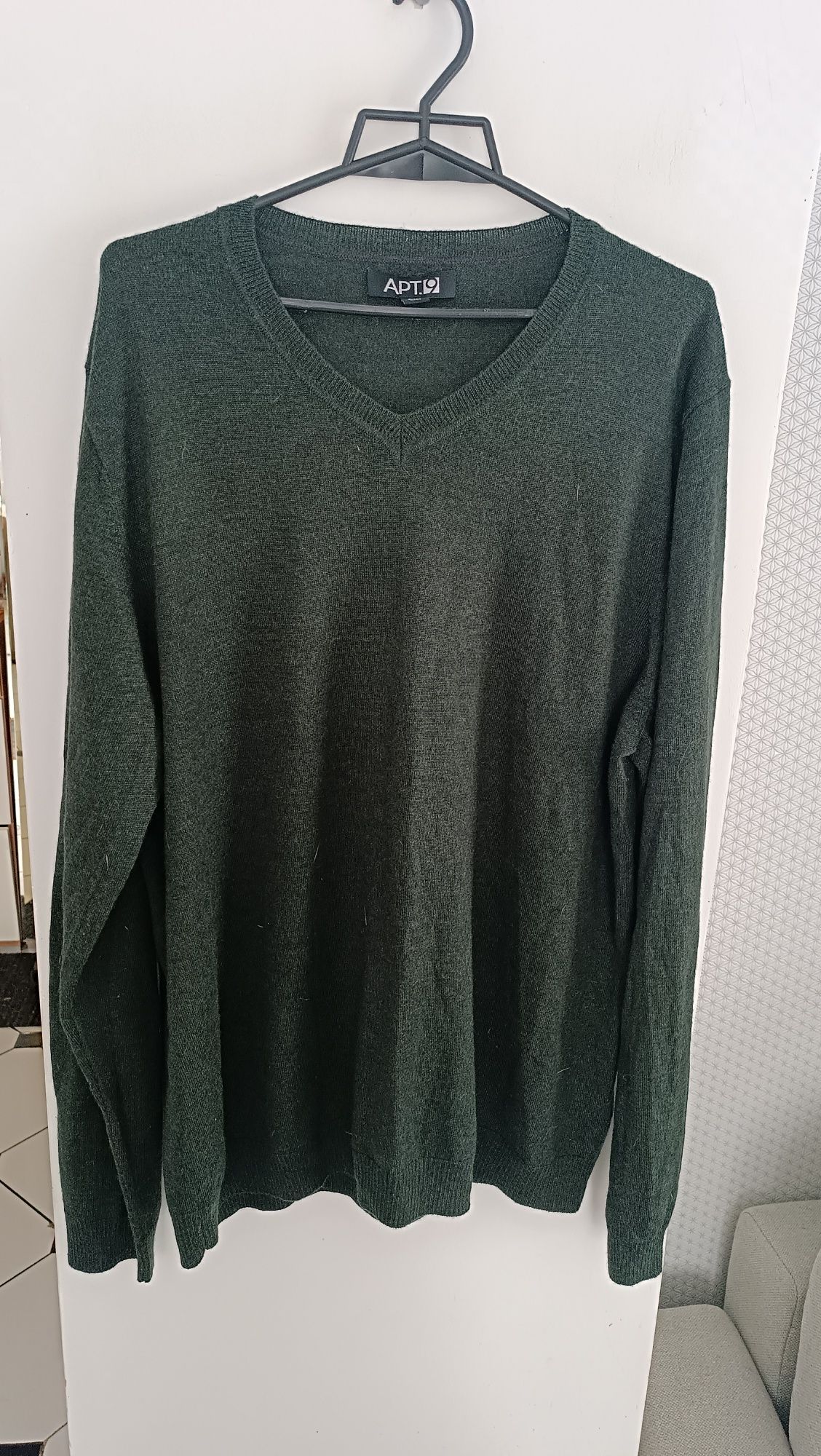 Sweter męski APT.9 50% Merino Wool XL