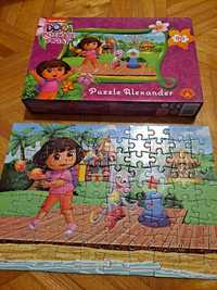 Puzzle Dora poznaje świat 90 elementów