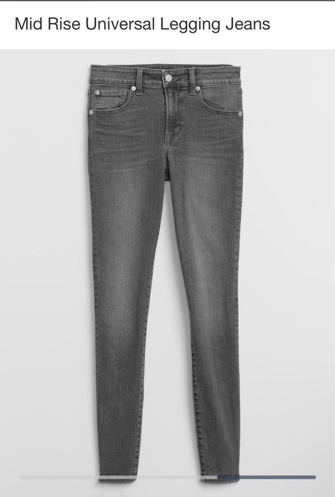 Джинсы gap mid rise джегенсы skinny