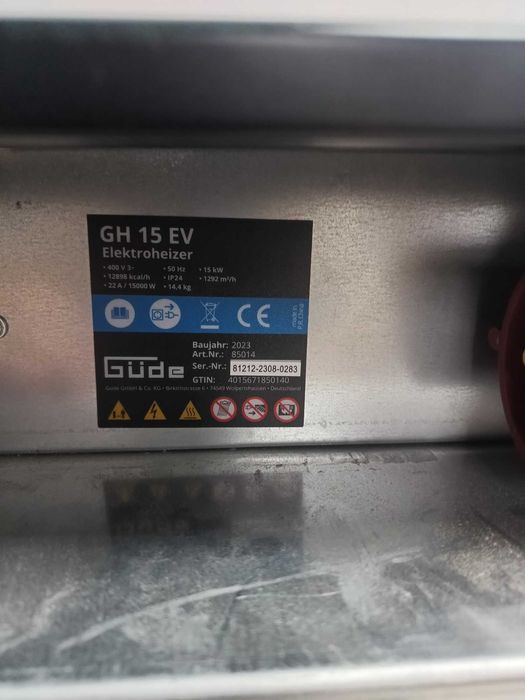 Nagrzewnica elektryczna GÜDE 15 kW GH 15 EV