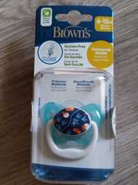 Dr brown`s 6-12m silikonowy