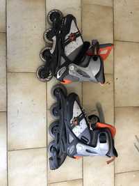 Patines Rollerblade com proteção