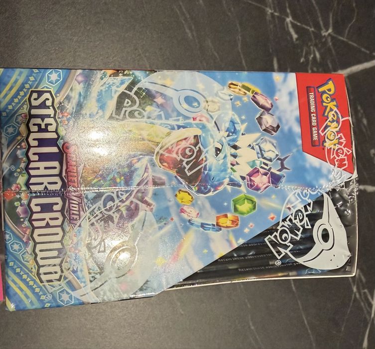 Booster Box Pokemon Stellar Crown 36 Bossterów, zafoliowany Saled