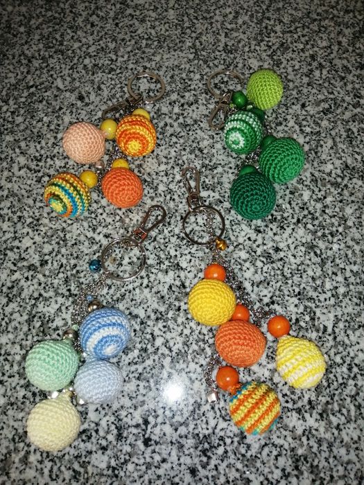 Porta chaves feito em croché.