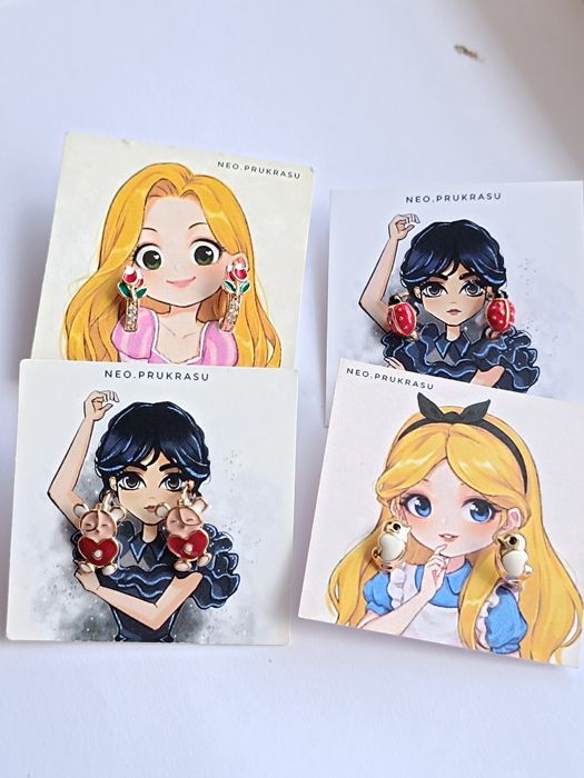 Подарунок на Миколая для дівчаток, Дитячі сережки з медзолота!