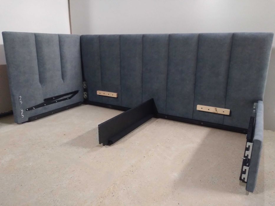 PROMOCJA ŁóżkoTapicerowaneMłodzieżoweNarożne StelażMetalowyPojemnik