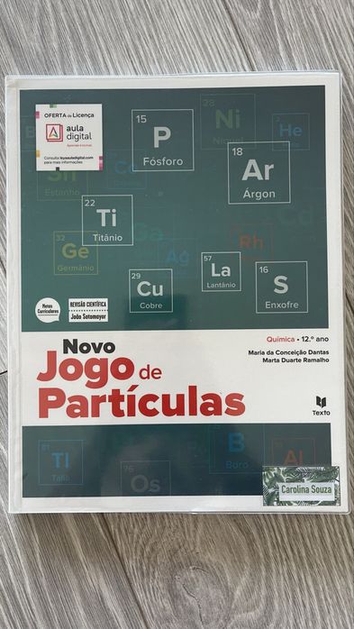 Manual e cadernos de atividades: Novo Jogo de particulas