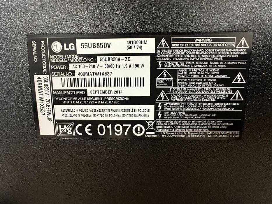 Телевізор LG 55 дюймів, 4к. Телевизор LG 55 дюймoв, 4к.