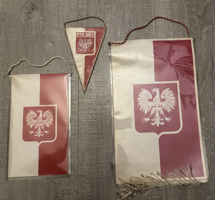 Śląsk Wrocław - proporczyk x3 - prl - zestaw