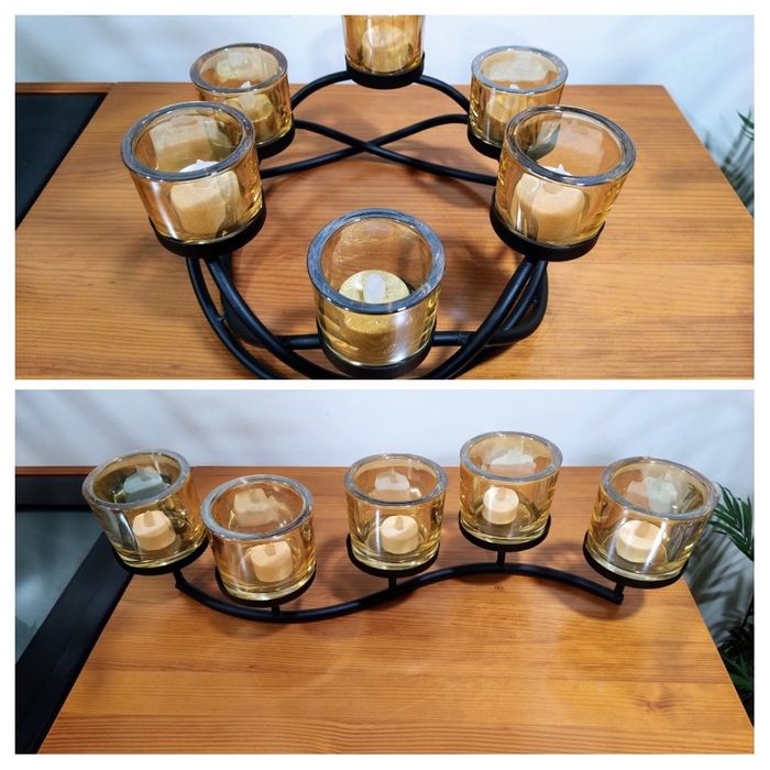 3 castiçais para velas