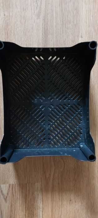 Caixas plástico pretas empilhavel arrumação caixa - preto