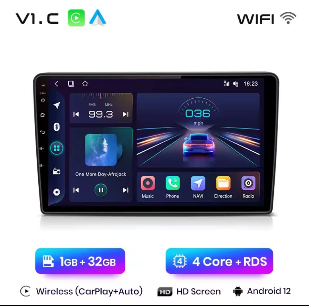 Rádio 9" Opel Astra Zafira Antara 2005-14 Carplay GPS Wi-Fi novo