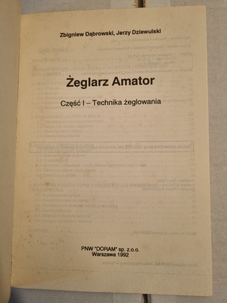 Dąbrowski Dziewulski Żeglarz Amator Część I Technika żeglowania
Żeglar