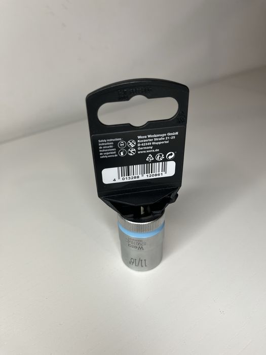 WERA Klucz nasadowy (nasadka) krótka 1/2" ZYKLOP rozmiar 11/16"