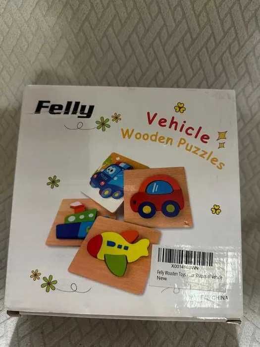 Felly Montessori układanki drewniane puzzle drewniane auta pojazdy