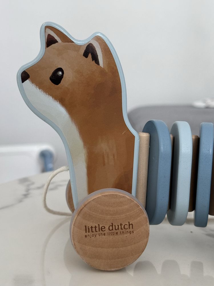 Little Dutch Drewniany lisek do ciągnięcia