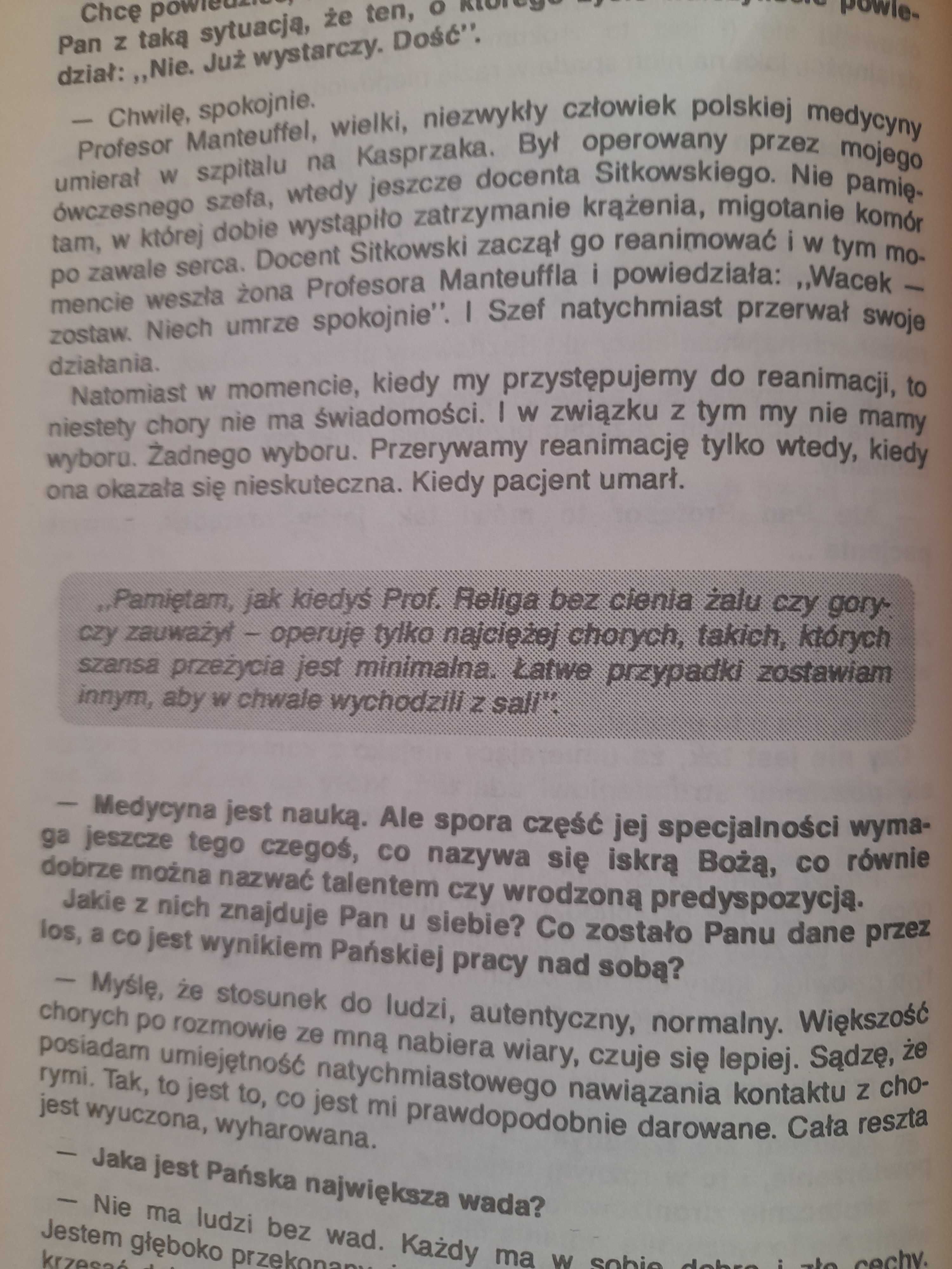 Profesor Religa Grażyna Cetys-Rajska