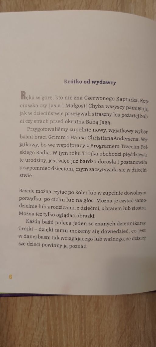Dla dorosłych i dla dzieci Baśnie wybrał Program Trzeci
