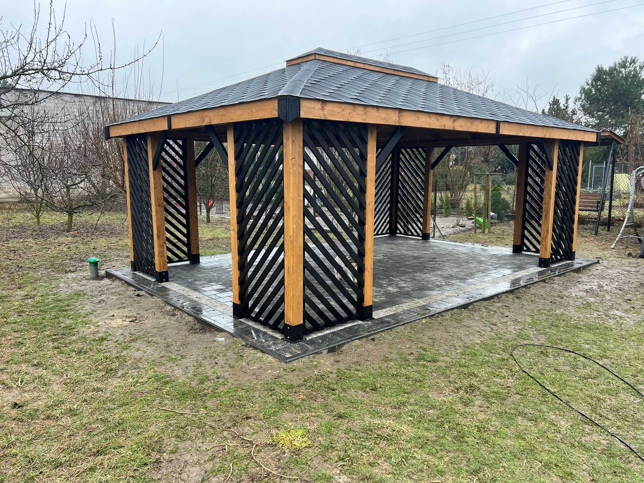 Altana altanka ogrodowa drewniana ,,Uppsala" 5x4m Hit !!!