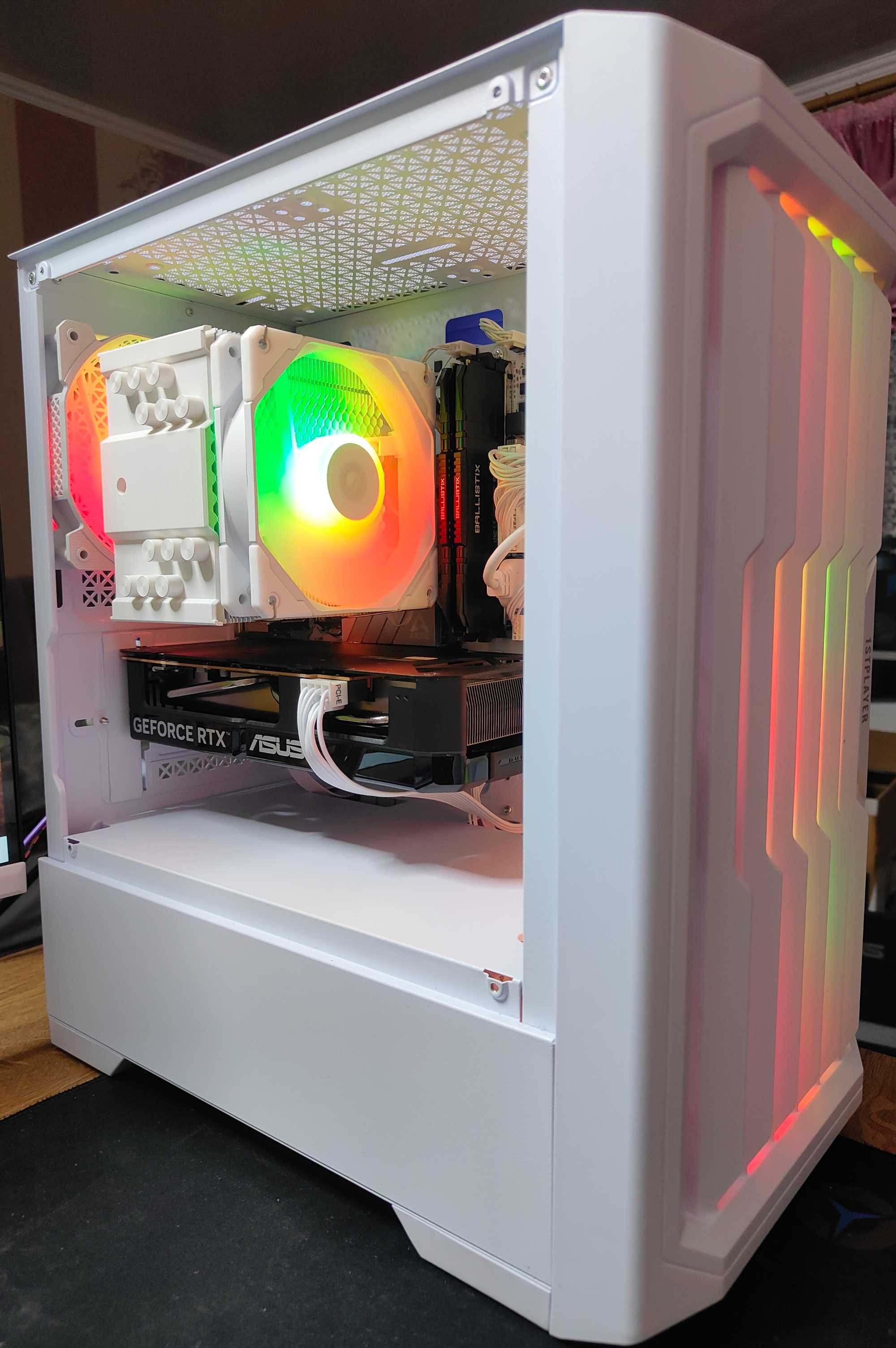 RTX5060 R7 5700X ОЗУ 32G M2 Новий Ігровий Комп'ютер Системний блок RGB