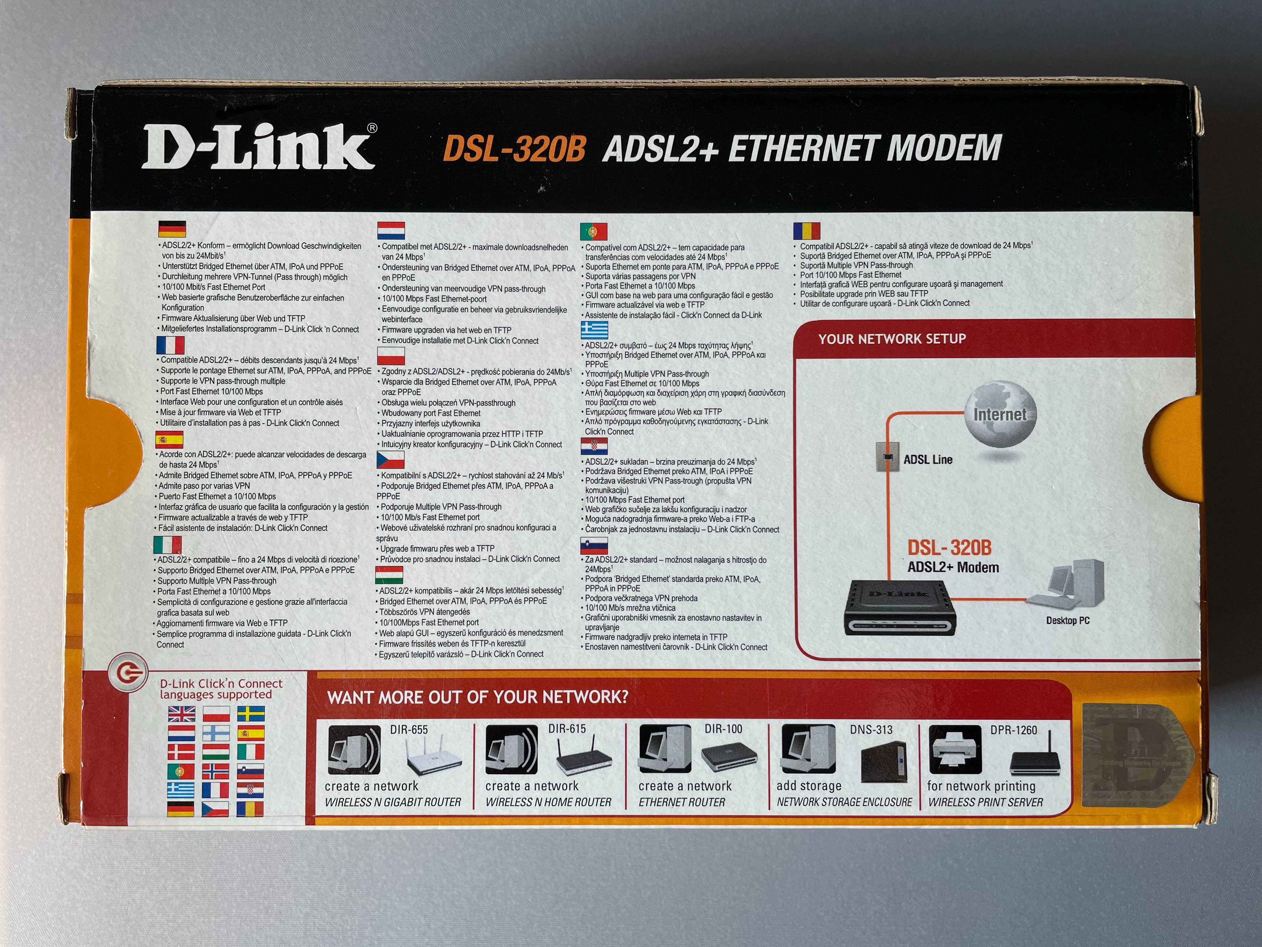Router ADSL2+ D-Link DSL-320B
