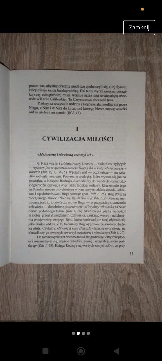 Książka religijna List do rodzin ojca Świętego Jana Pawła II