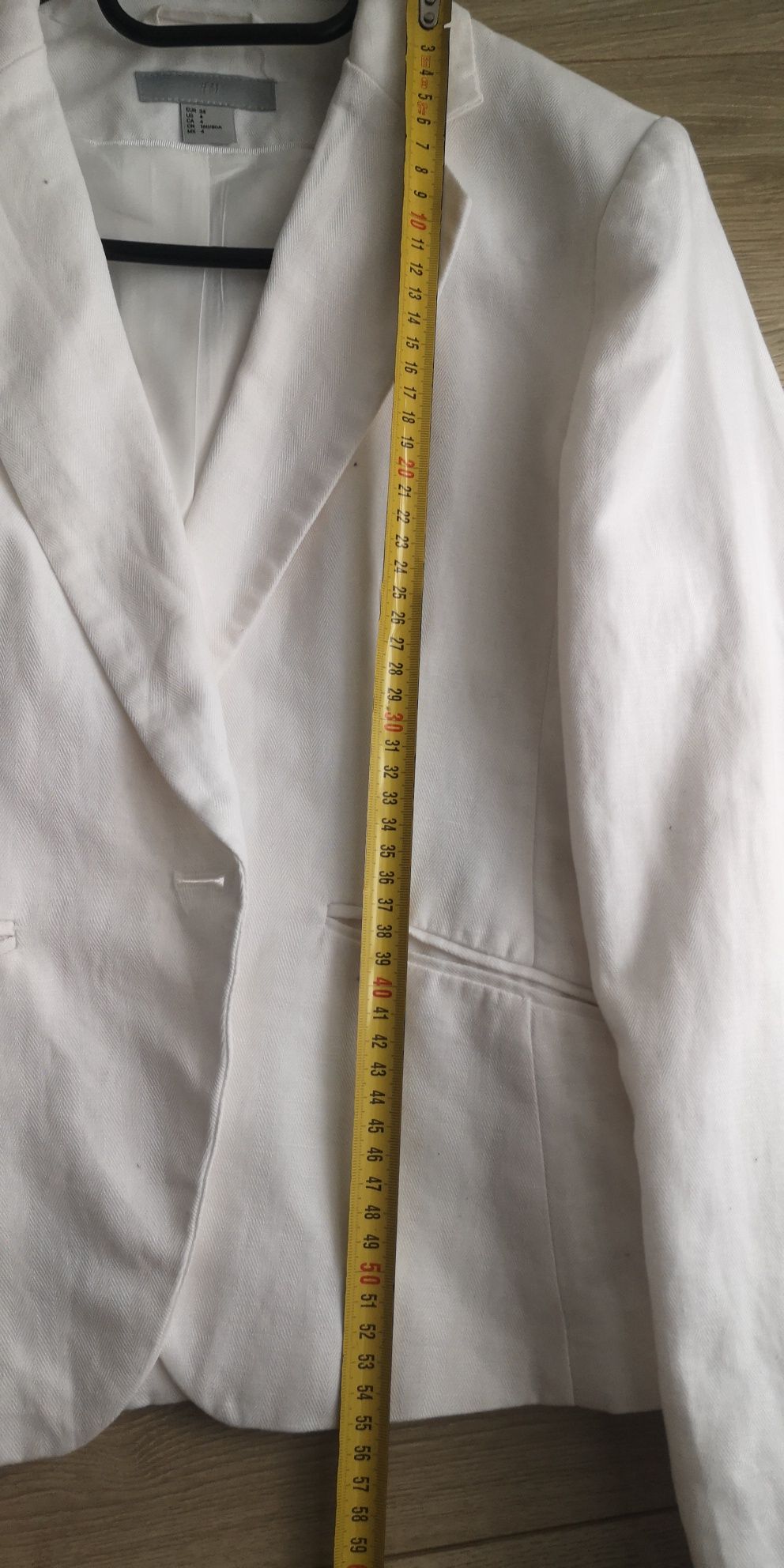 H&M żakiet 34 biały