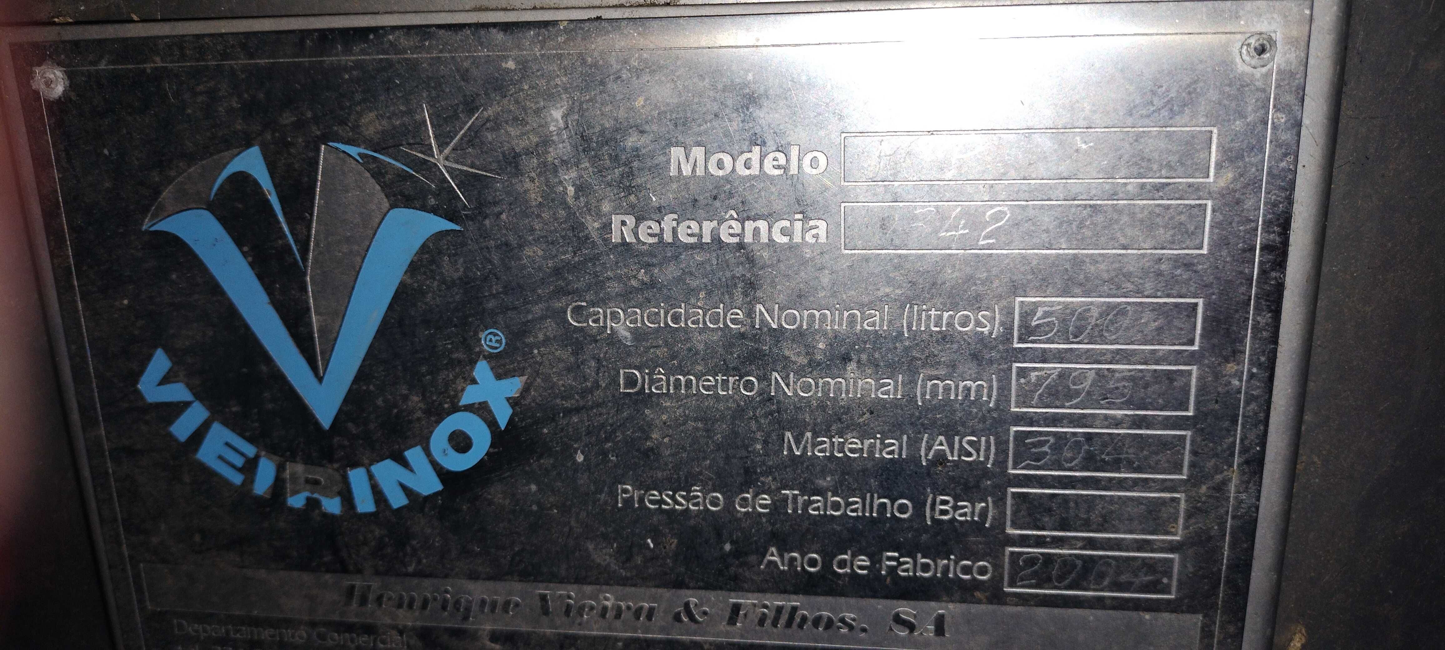 Cubas inox da vieirainox 500l
