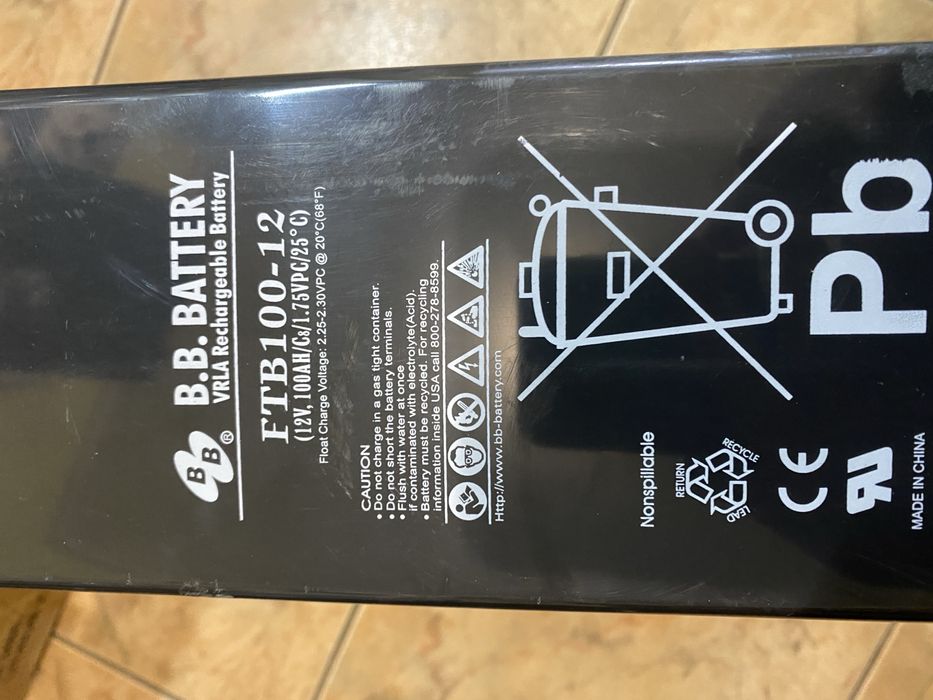 акумулятор 100ah
FTB-100Ah 12 В