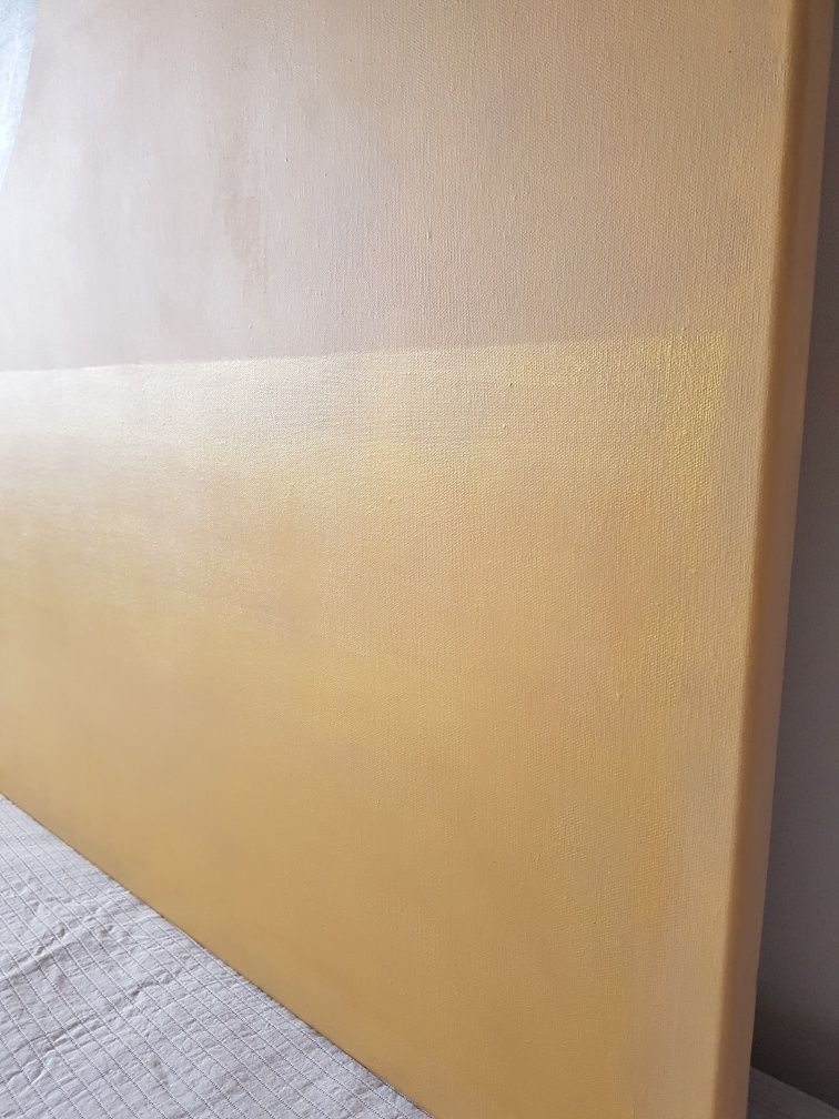 Obraz akrylowy abstrakcja miodowo złoty 120x80cm