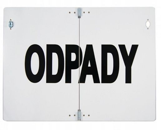 Tablica ODPADY 400X300 tabliczka NA CIĘŻARÓWKĘ