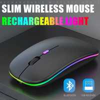 Bezprzewodowa Mysz Bluetooth I 2.4Gh Podświetlenie LED RGB