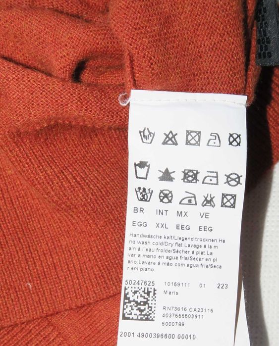 Boss cienki sweter wełniany elegancki kardigan XXL