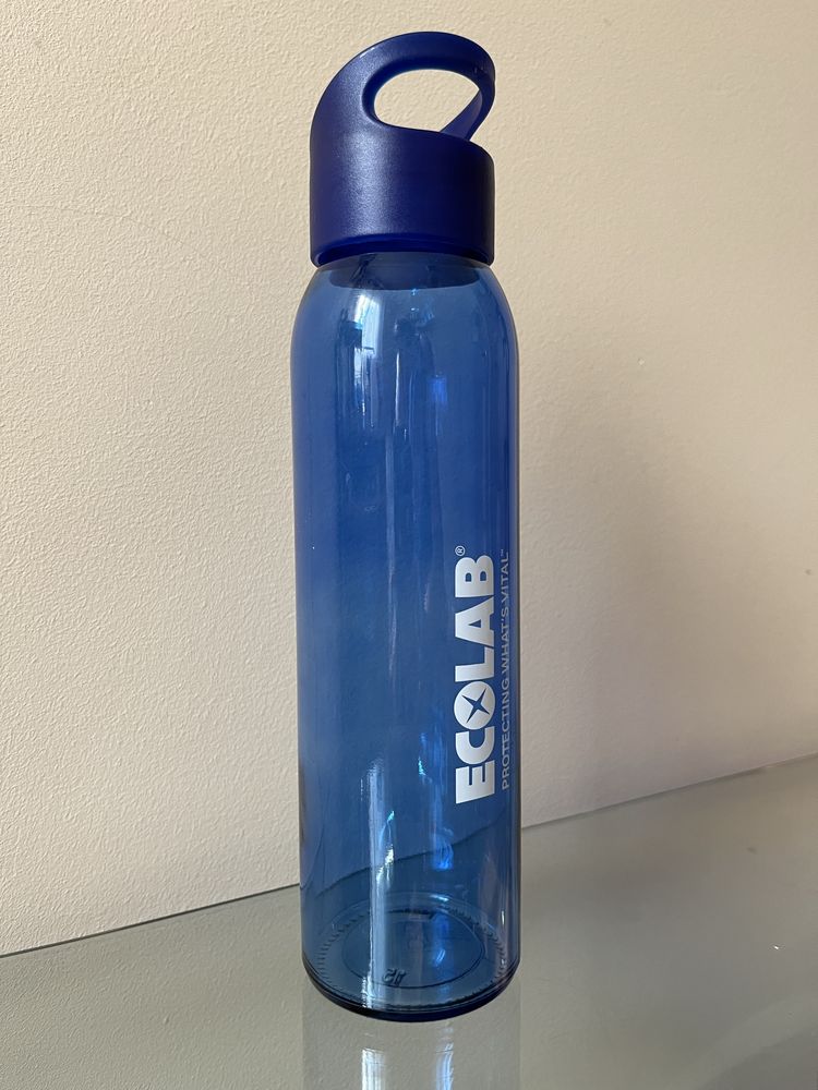 Bidon niebieski szklany Ecolab