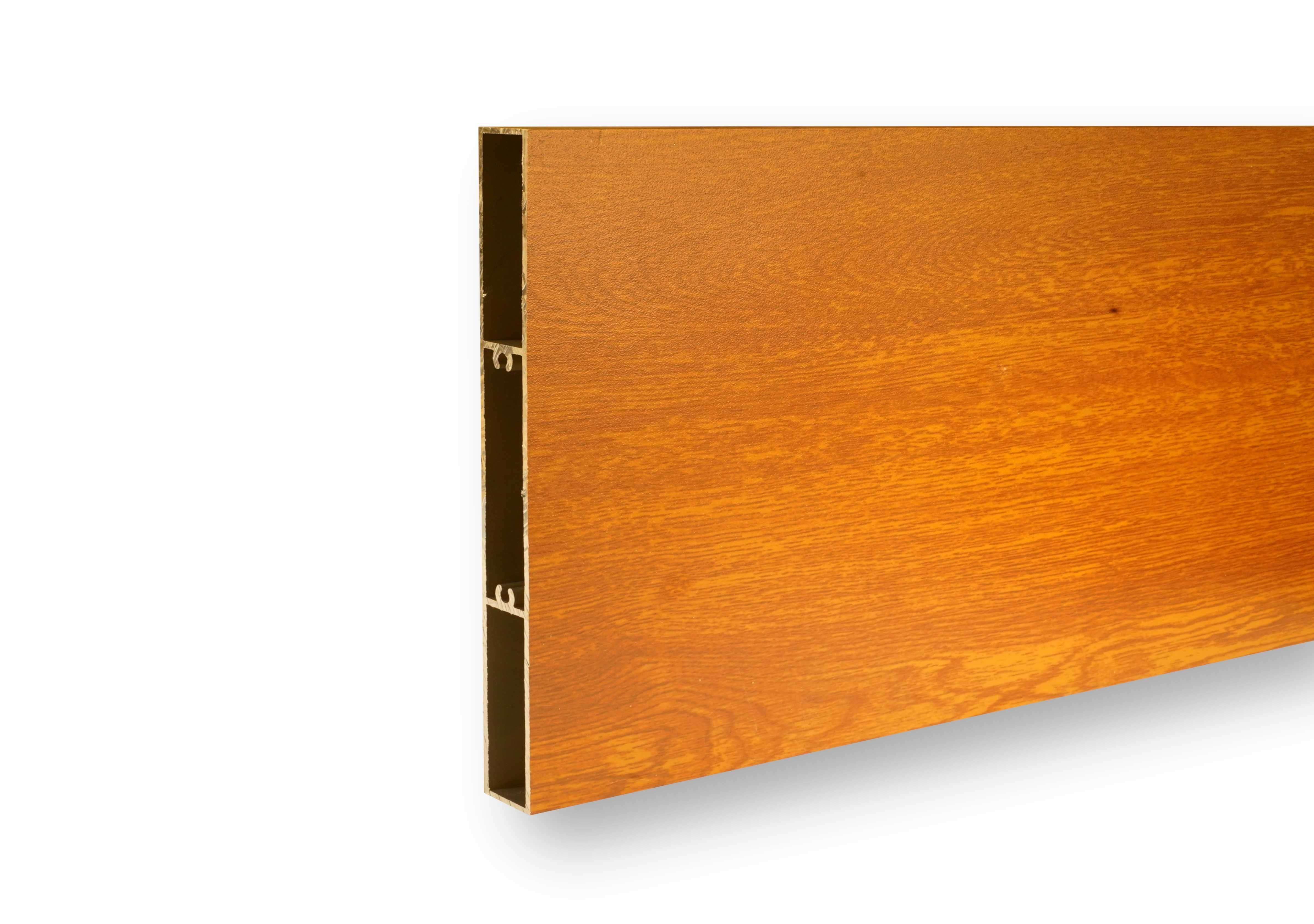 Profil aluminiowy drewnopodobny romb 140x20 imitacja drewna ogrodzenie