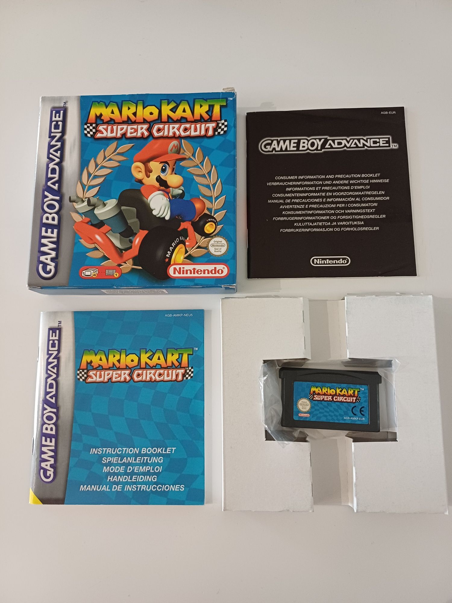 Mario Kart Super Circuit Nintendo Gameboy Advance