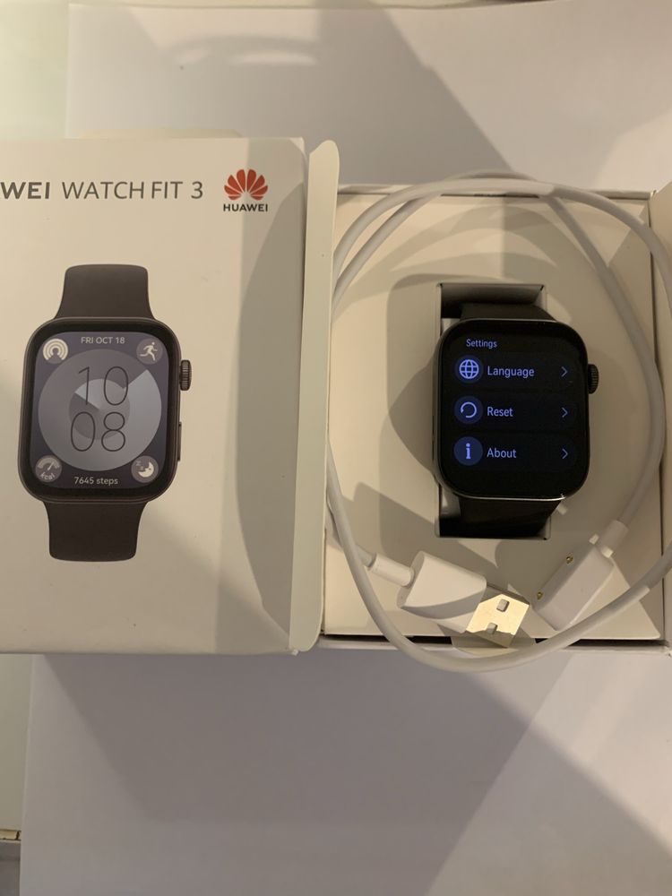Huawei watch fit 3, model: SLO-B09 color:Black