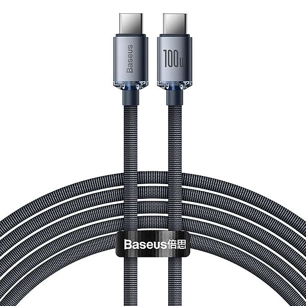 Kabel Baseus CAJY USB-C - USB-C PD 100W 5A 480Mb/s 2m - czarny