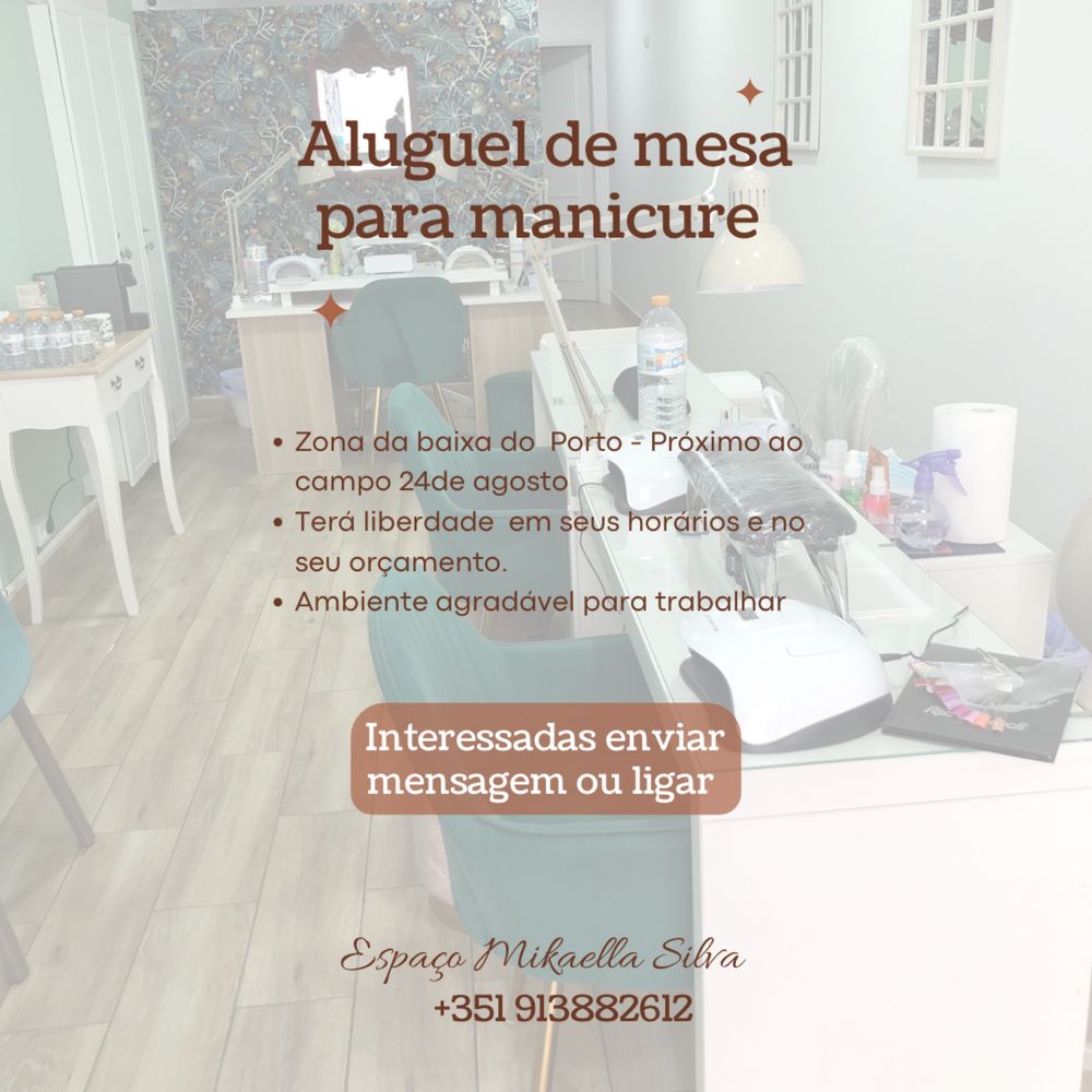 Aluguel Mesa Manicure