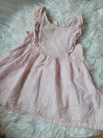 Sukienka hm różowa 80